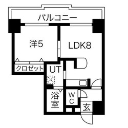 クラッセ近代美術館北の物件間取画像